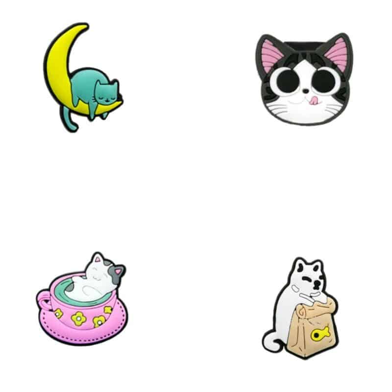 4-in-1 Cat Series Straw Topper Card Set - 1