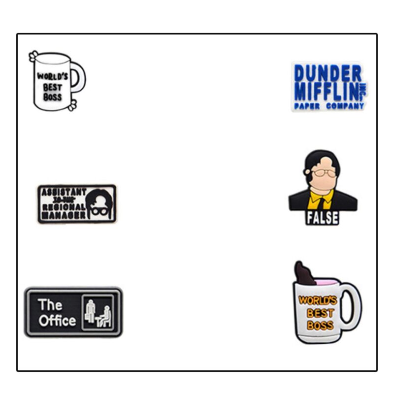 6-in-1 Office Series Straw Topper Card Set - 1