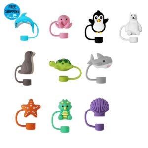 Animal Style Silicone Straw Topper