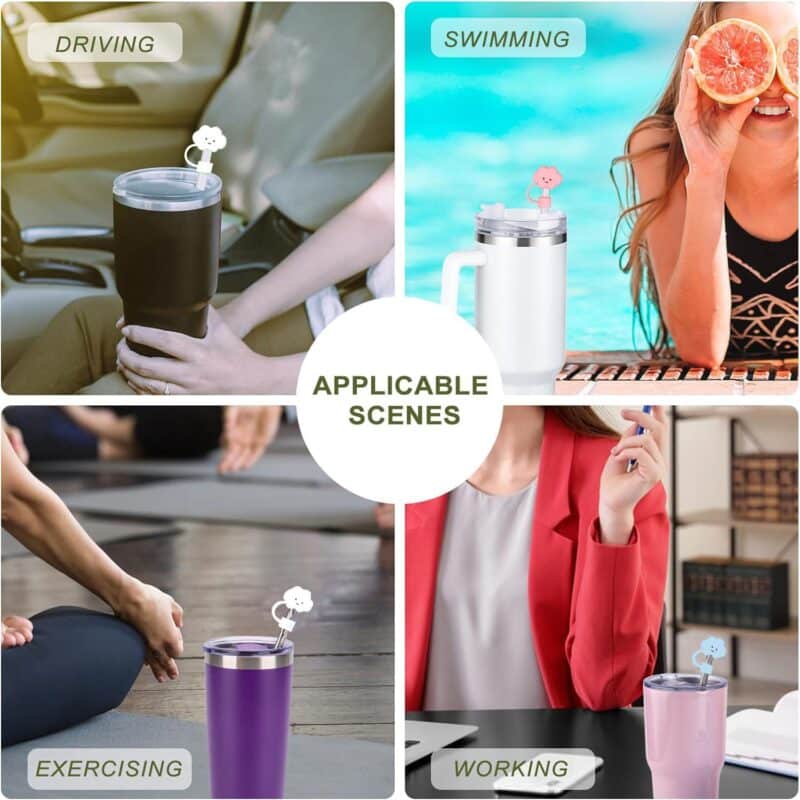 Cloud Shaped Silicone Straw Topper - 3