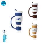 Coffee Cup Style Silicone Straw Topper