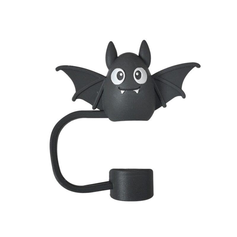 Halloween Theme Silicone Straw Topper Cover Cap - 4
