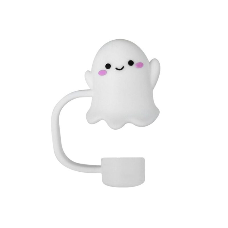 Halloween Theme Silicone Straw Topper Cover Cap - 5