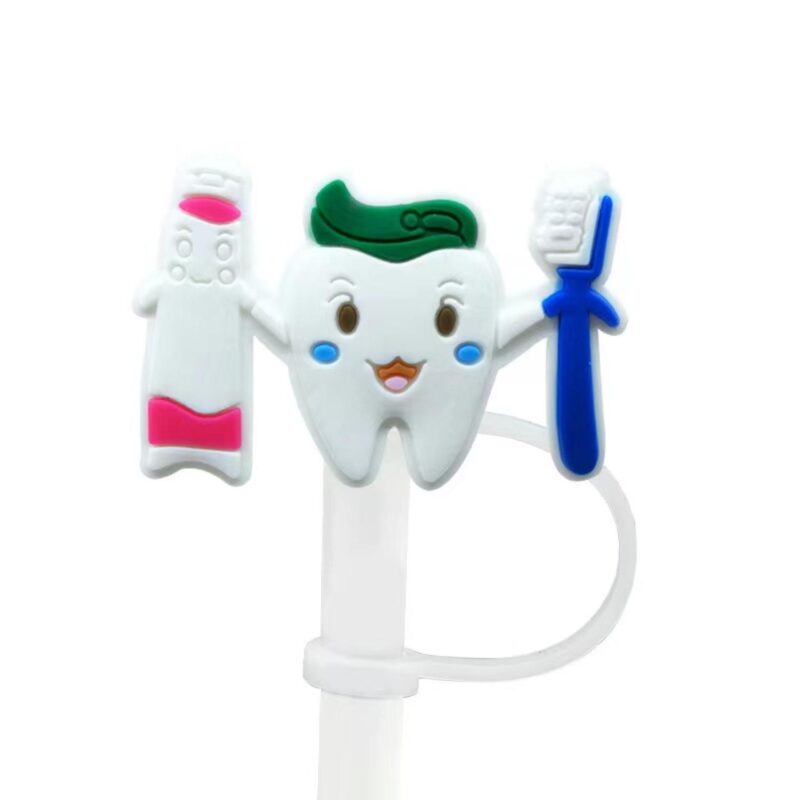 Medical Style Silicone Straw Topper - 9