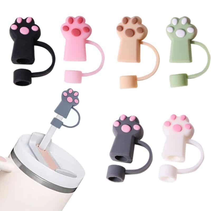 Paw Shape Straw Cover Cap - 1