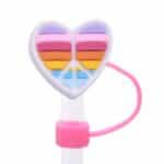 Rainbow Dust Proof Straw Topper - 2
