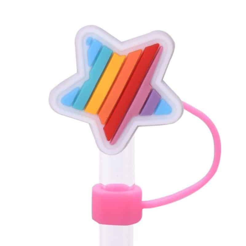 Rainbow Dust Proof Straw Topper - 4