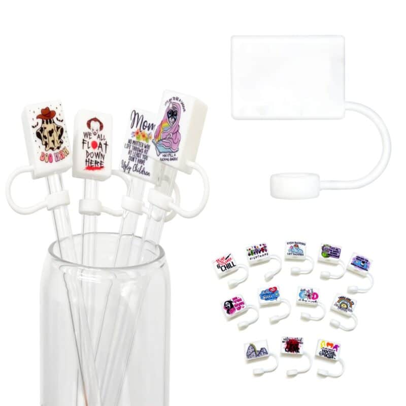 Rectangle Silicone Straw Topper - 1