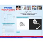 Straw Topper Covers (Custom Shaped) - 2