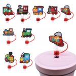 Train Shape Straw Topper