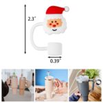 10mm Christmas Food Grade Silicone Straw Cover - 1