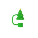 10mm Christmas Food Grade Silicone Straw Cover - 6