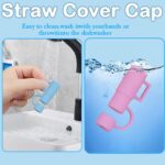 Cup Shape Silicone Straw Topper - 2