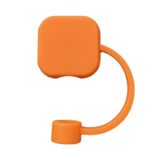 Square Silicone Straw Topper - 6