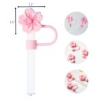 Flowers Shape Silicone Straw Cover Cap