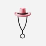 Silicone Cowboy Hat Pattern Straw Cover Topper - 3