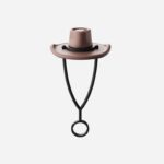 Silicone Cowboy Hat Pattern Straw Cover Topper - 4