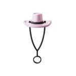Silicone Cowboy Hat Pattern Straw Cover Topper - 8
