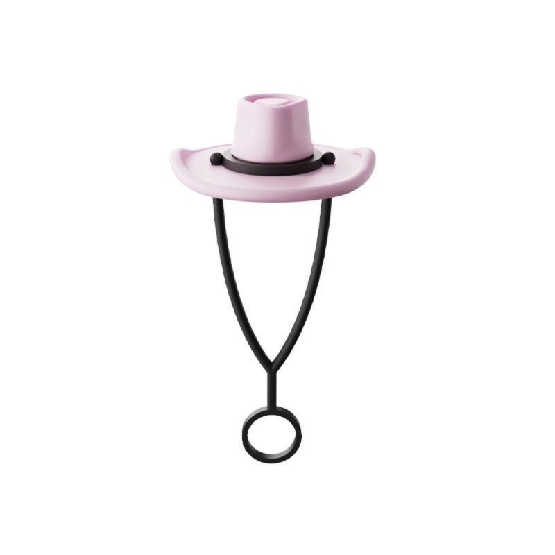 Silicone Cowboy Hat Pattern Straw Cover Topper - 8