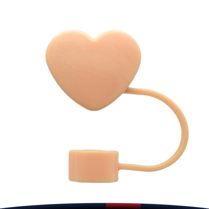 Sippa Heart-Shaped PVC Straw Topper - 1