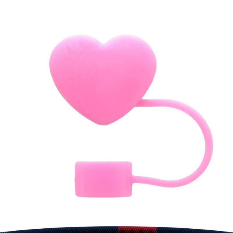 Sippa Heart-Shaped PVC Straw Topper - 4