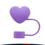 Sippa Heart-Shaped PVC Straw Topper - 5
