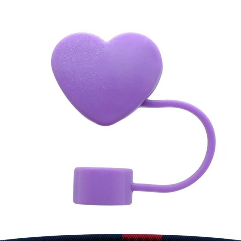 Sippa Heart-Shaped PVC Straw Topper - 5