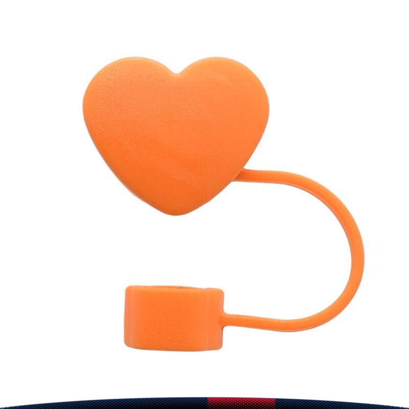 Sippa Heart-Shaped PVC Straw Topper - 6