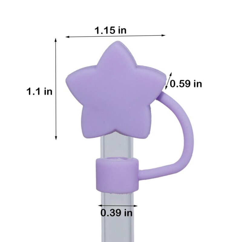 Star Silicone Straw Topper - 1
