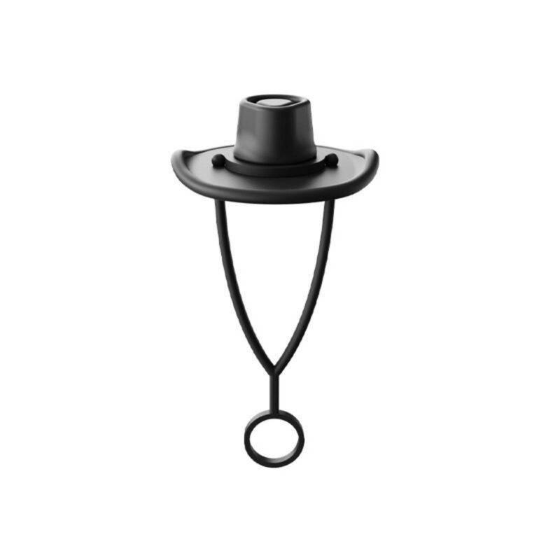 Cowboy Hat Shaped Silicone Straw Topper - 4