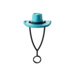 Cowboy Hat Shaped Silicone Straw Topper - 5
