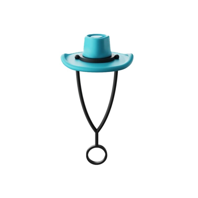 Cowboy Hat Shaped Silicone Straw Topper - 5