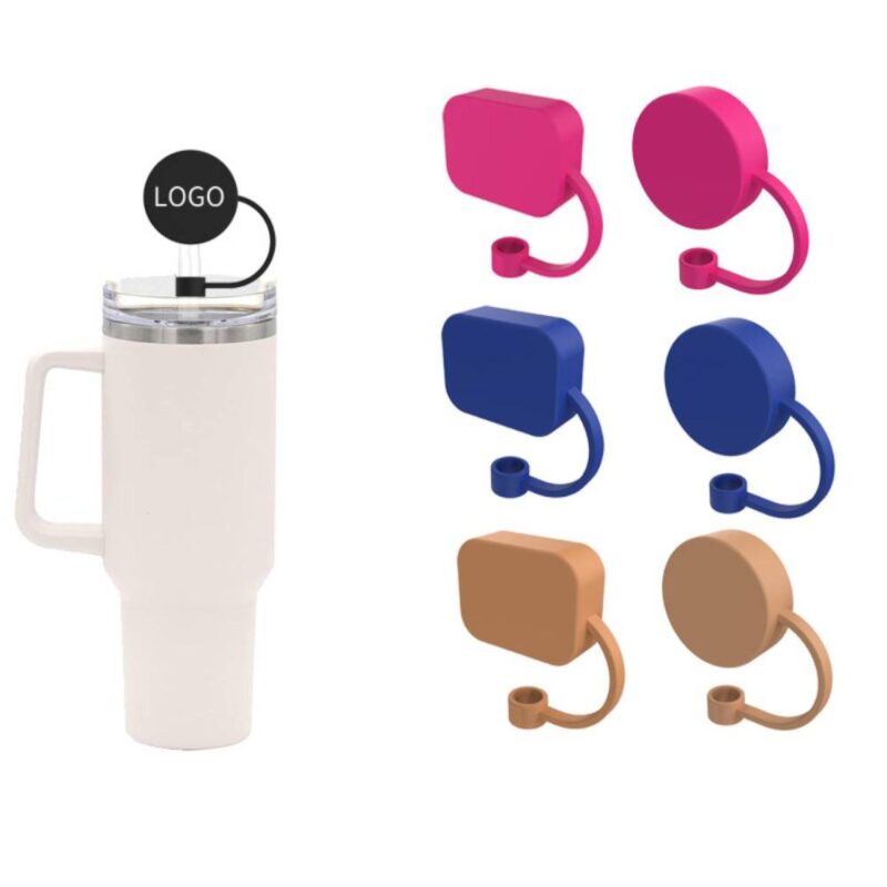 Reusable Silicone Straw Cover Waterproof Dustproof