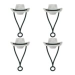Cowboy Hat Silicone Dust-Proof Straw Topper - 1