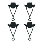 Cowboy Hat Silicone Dust-Proof Straw Topper - 4