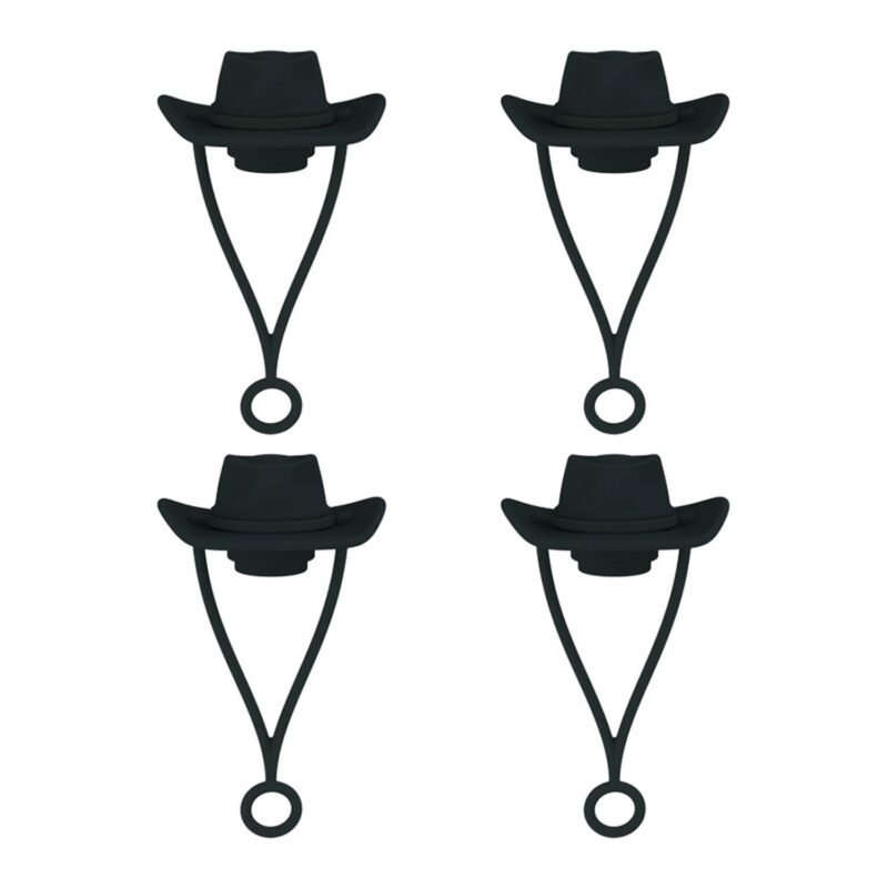 Cowboy Hat Silicone Dust-Proof Straw Topper - 4