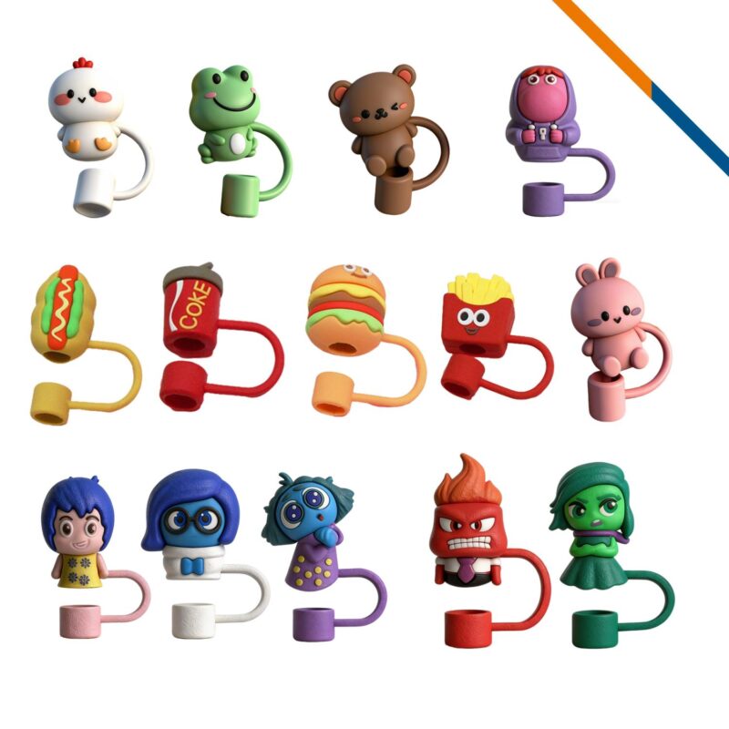 Nipfit 3D Custom Shape PVC Straw Topper - 4