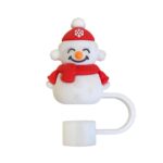 Christmas Straw Topper & Dust Plugs for Cup (10mm) - 3