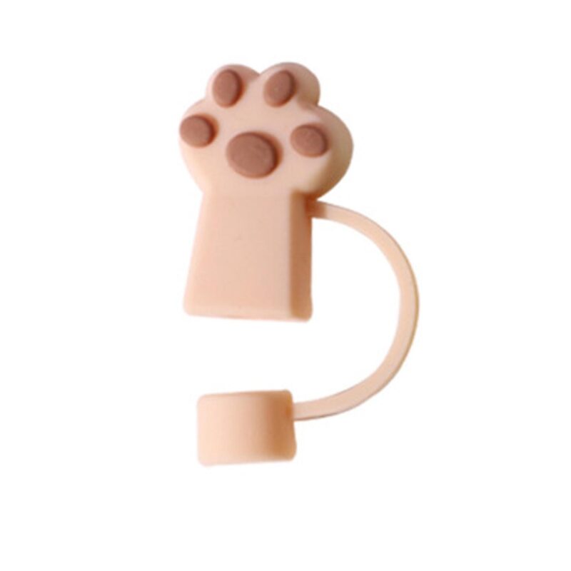 Paw Shape Straw Cover Cap - 5