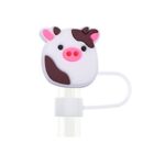 Pig Shape Dust Proof Straw Cover - 7