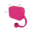 Round Silicone Straw Cover - Reusable Food Grade Dust Cap Topper - 1