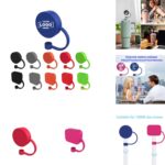 Round Silicone Straw Cover - Reusable Food Grade Dust Cap Topper