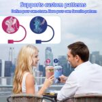 Round Silicone Straw Cover - Reusable Food Grade Dust Cap Topper - 5
