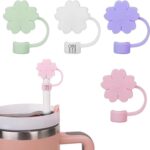 Silicone Dust-Proof Sakura-Shaped Straw Cover