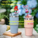 Silicone Straw Cover Cap Dust Plug Decorative Clip - 1