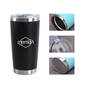 20Oz Double Wall Vacuum Stainless Steel Travel Mug W/ Straw Cover
