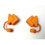 2D Custom Silicone Straw Straw Cover Cap