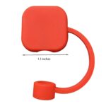 Square Silicone Waterproof Straw Cover - 1