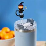 Halloween Theme Silicone Straw Topper - 3