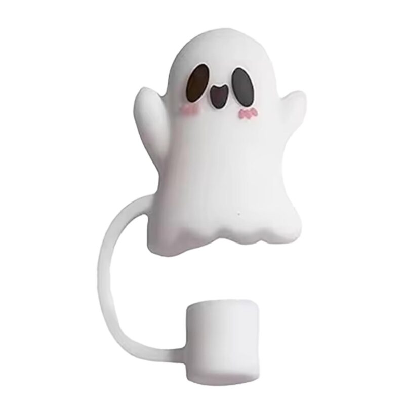 Halloween Theme Silicone Straw Topper - 9